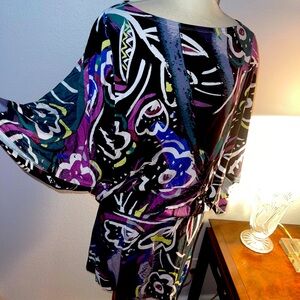 Vintage 90s HALE BOB made in the USA batwing dress